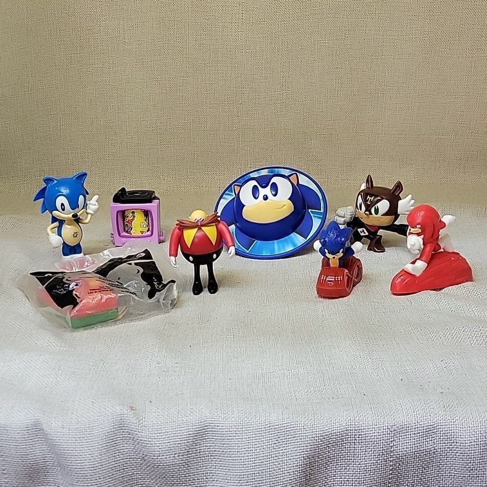 Sonic Mr. Eggman, Gum Dispenser, Little Rolling Figures From McDonalds
